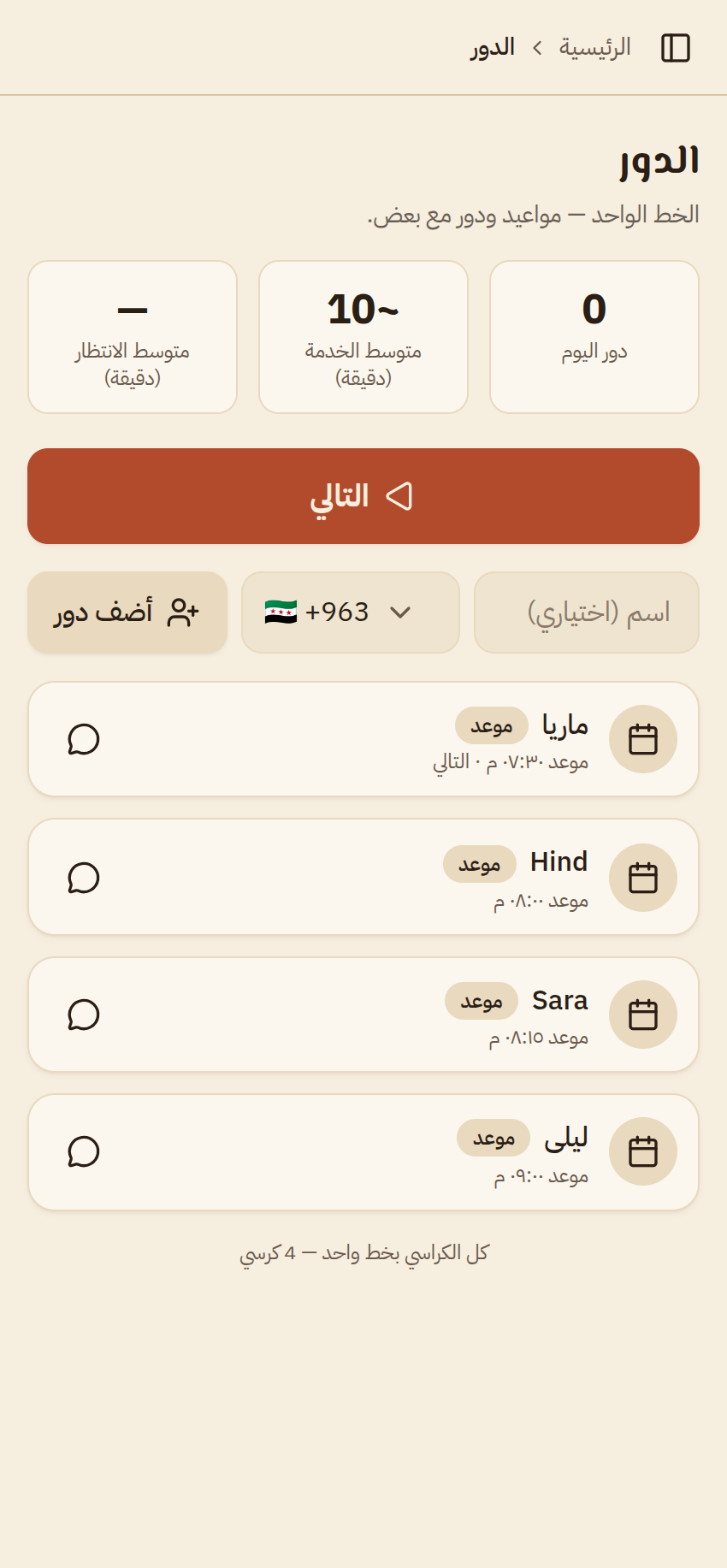 الدور المباشر في كوافيري