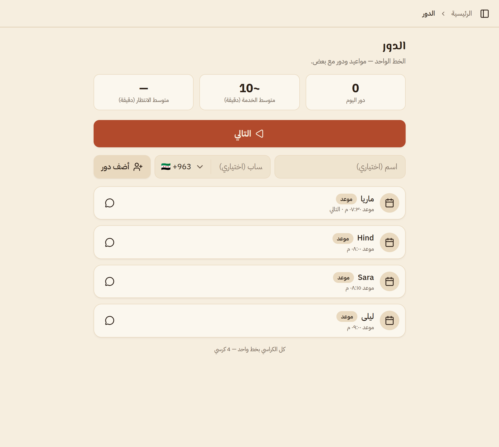 الدور المباشر في كوافيري