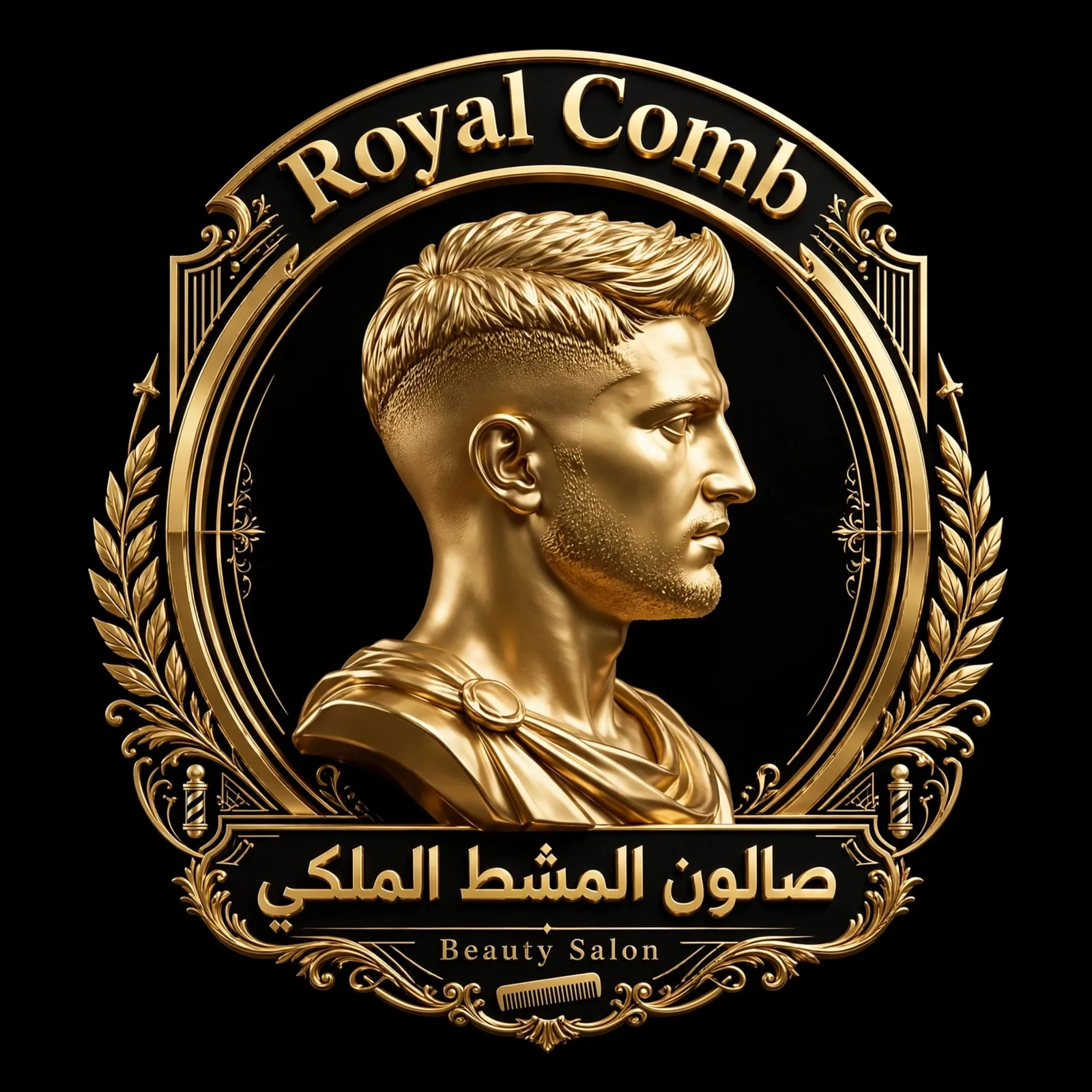 شعار Royal Comb Beauty Salon صالون المشط الملكي